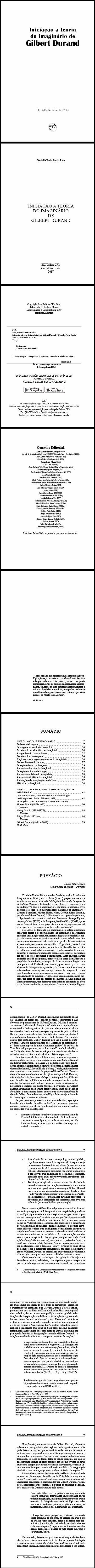 INICIAÇÃO À TEORIA DO IMAGINÁRIO DE GILBERT DURAND